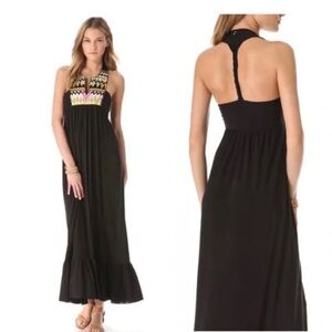 TBags Los Angeles black maxi dress